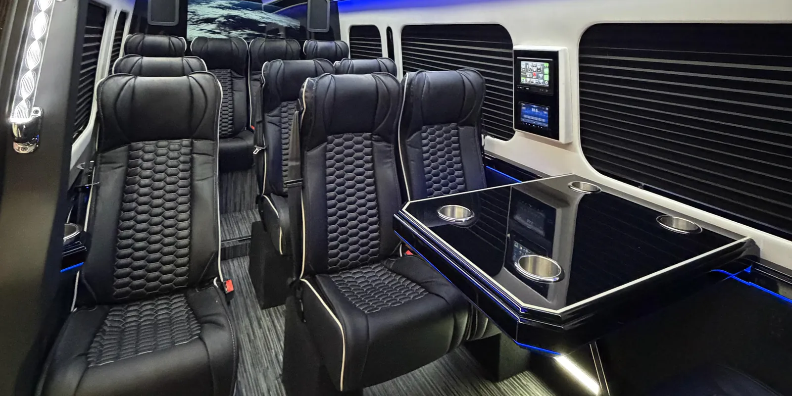 Portland Executive Limo Sprinter — Marquee Chauffeur Portland chauffeur fleet, Up to 13 passengers, $190/hr